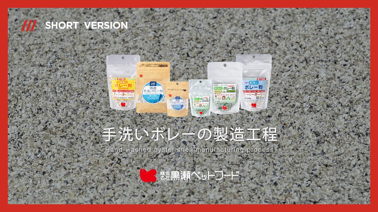 手洗いボレーの製造工程（ショートバージョン）