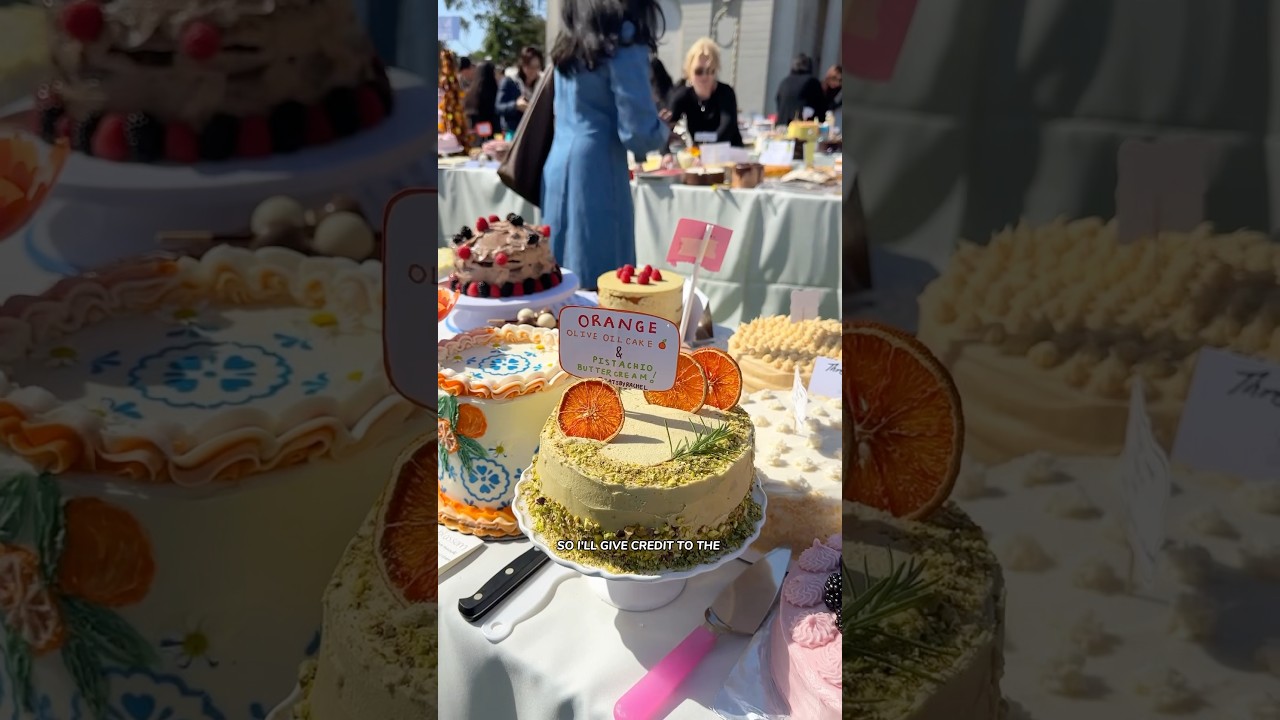 How I Baked My Orange Olive Oil Cake 🍊🍰 for Cake Picnic in SF 