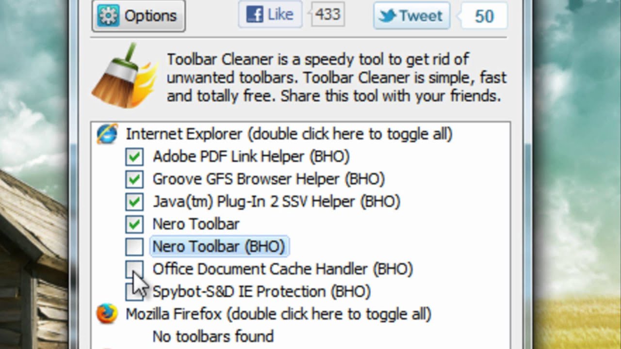 Toolbar cleaner 1.0.1.10 YouTube