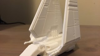 3D Printed Star Wars Imperial Shuttle - Timelapse