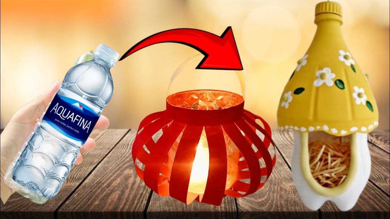 Don't throw bottle. Easy home decor diy from bottle.