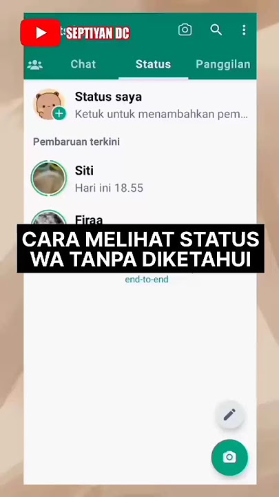 Cara Melihat Status WA Tanpa Diketahui #shorts #whatsapp #statuswhatsapp