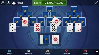 Microsoft Solitaire Collection: TriPeaks - Hard - August 31, 2021