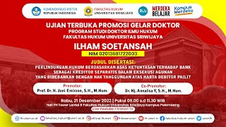 Ujian Terbuka Promosi Gelar Doktor atas nama Ilham Soetansah| 21 Desember 2022 screenshot 4