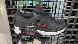 Nike Air Max 90 Jewel (Black/White/University Red) Men's Shoes - Style  Code: DV3503-001 - YouTube