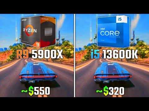 RYZEN 9 5900X vs i5-13600K | Test in 6 Games