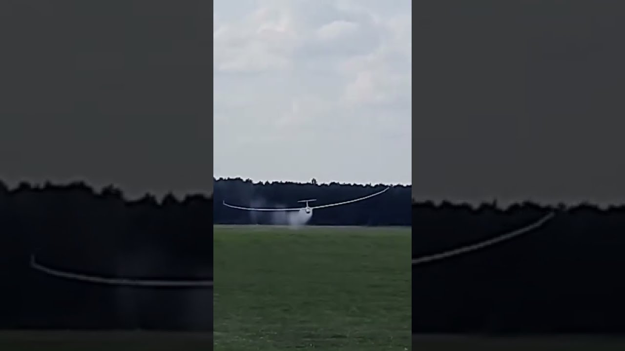 Glider Flying Close to The Ground