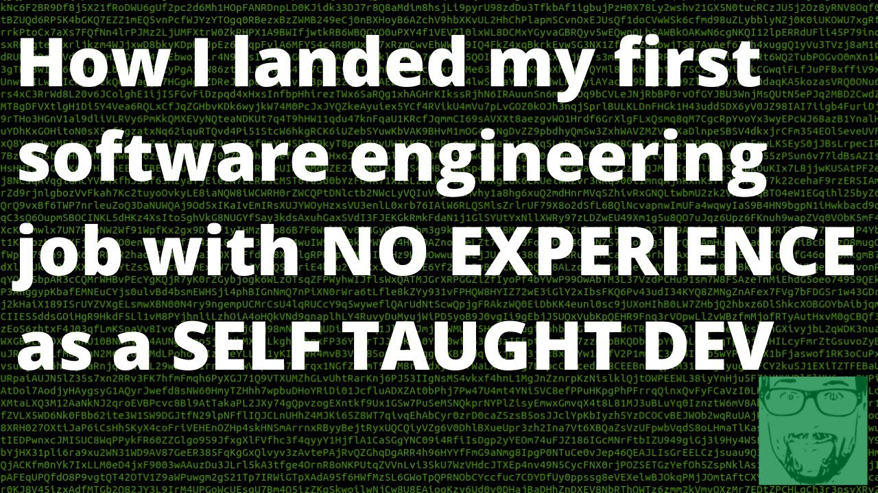 How I Got My First Software Engineer Role | Self Taught Developer, No ...