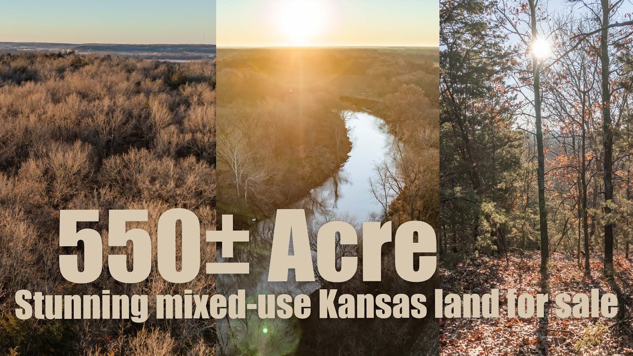 550± acre Kansas land for sale recreational, tillable, timber, and