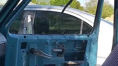 Squarebody C10  door glass install
