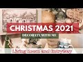COZY CHRISTMAS DECORATE WITH ME 2021 | CHRISTMAS DECORATING IDEAS | CHRISTMAS LIVING ROOM DECOR