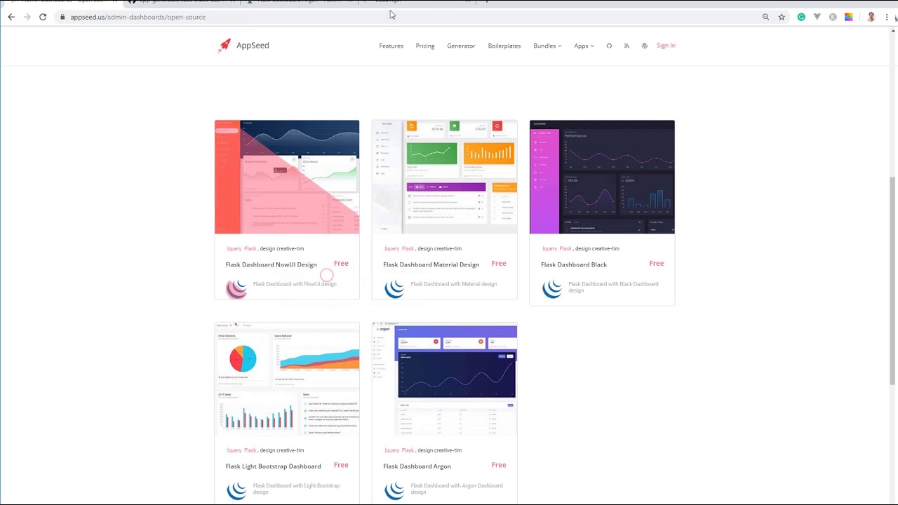 Admin Dashboards - Open-Source and Free | AppSeed - YouTube