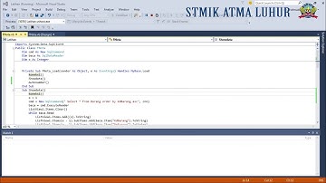 Auto Number ID Transaction Form in Visual Studio Community 2015/2017 Part-9