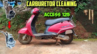 Access 125 Carburetor Cleaning | Suzuki Access | Carburetor Jet Block | Starting Problem