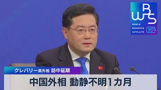 クレバリー英外相 訪中延期中国外相 動静不明1カ月【WBS】（2023年7月24日）