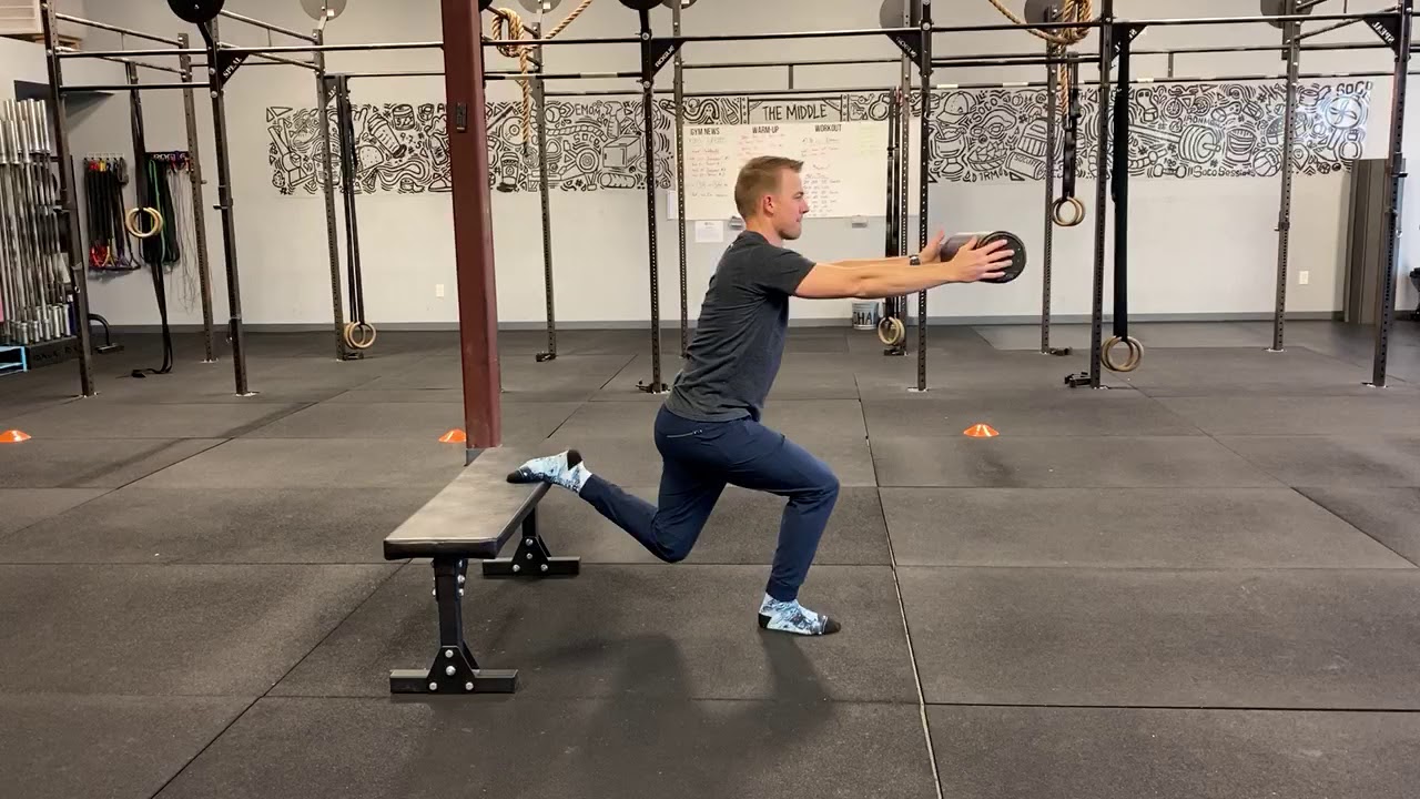 Single Leg Split Squat with rotation - YouTube