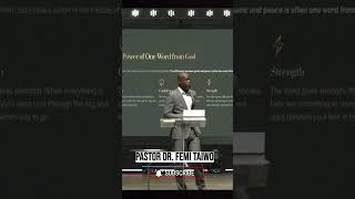 The Difference Between Panic And Peace Is Often One Word From The Lord - Pst Dr. Femi Taiwo #shorts