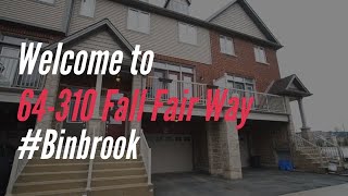 Introducing 64-310 Fall Fair Way, Binbrook, ON - Jack & Sara