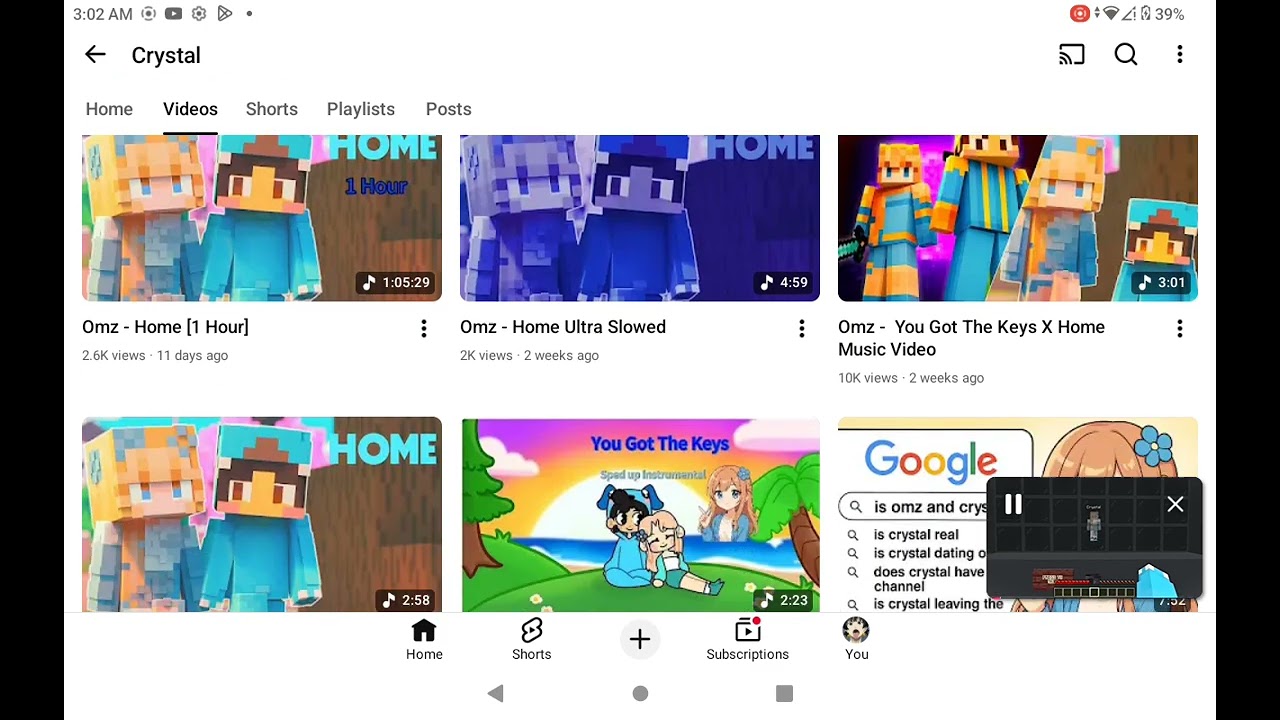 Crystal has a chanel