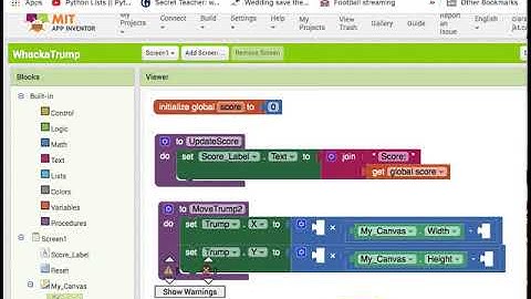 App Inventor Mole Game Tutorial 4  Programming the sprite to move