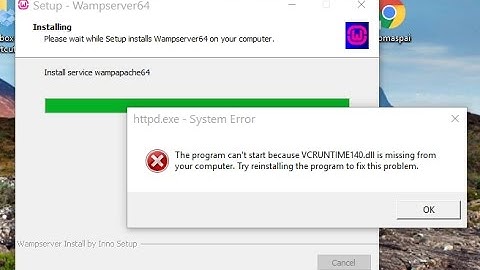 Solve Wamp Error VCRUNTIME140.dll is missing in Windows