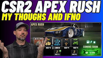 CSR2 Apex Rush Overzicht - Alles Goed