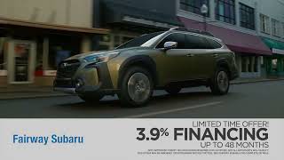 Get 3.9% APR at Fairway Subaru