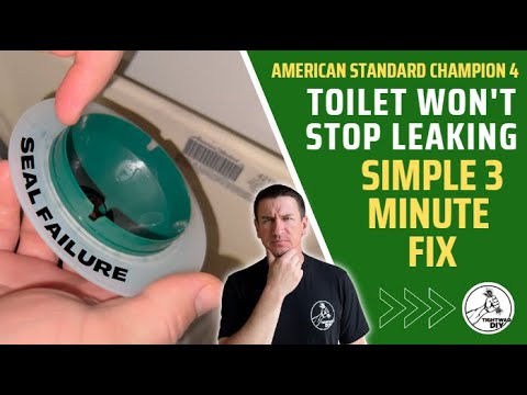 SIMPLE 3 Minute Fix For A Leaky Toilet American Standard Champion 4
