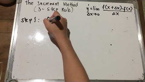 Increment method (3-step rule)
