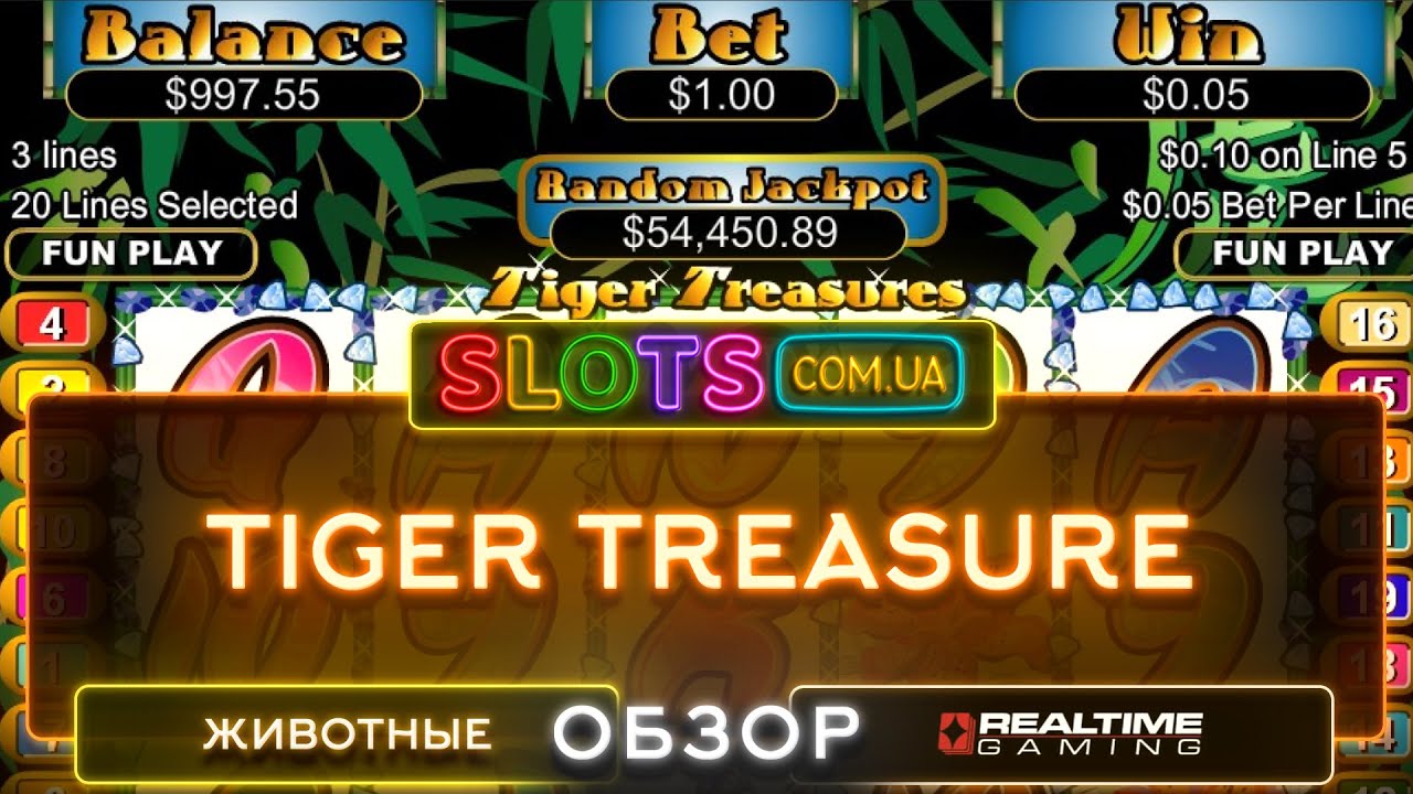 Видеообзор игрового автомата Tiger Treasure от Real Time Gaming