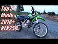 Top 5 Mods for the 2018+ Kawasaki KLX250