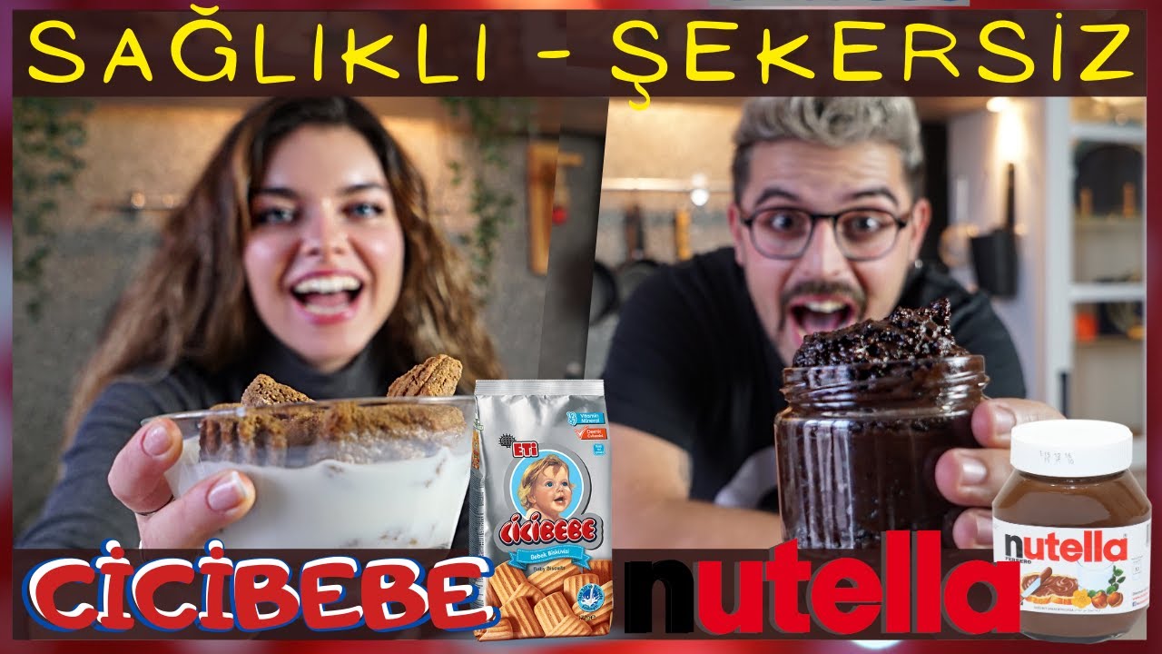 Şekersiz, Sağlıklı NUTELLA ve CİCİ BEBE Yaptık! 😋 Masterchef Uğur Kardaş