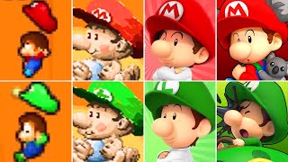 Evolution of Baby Mario & Luigi (1995 - 2024)