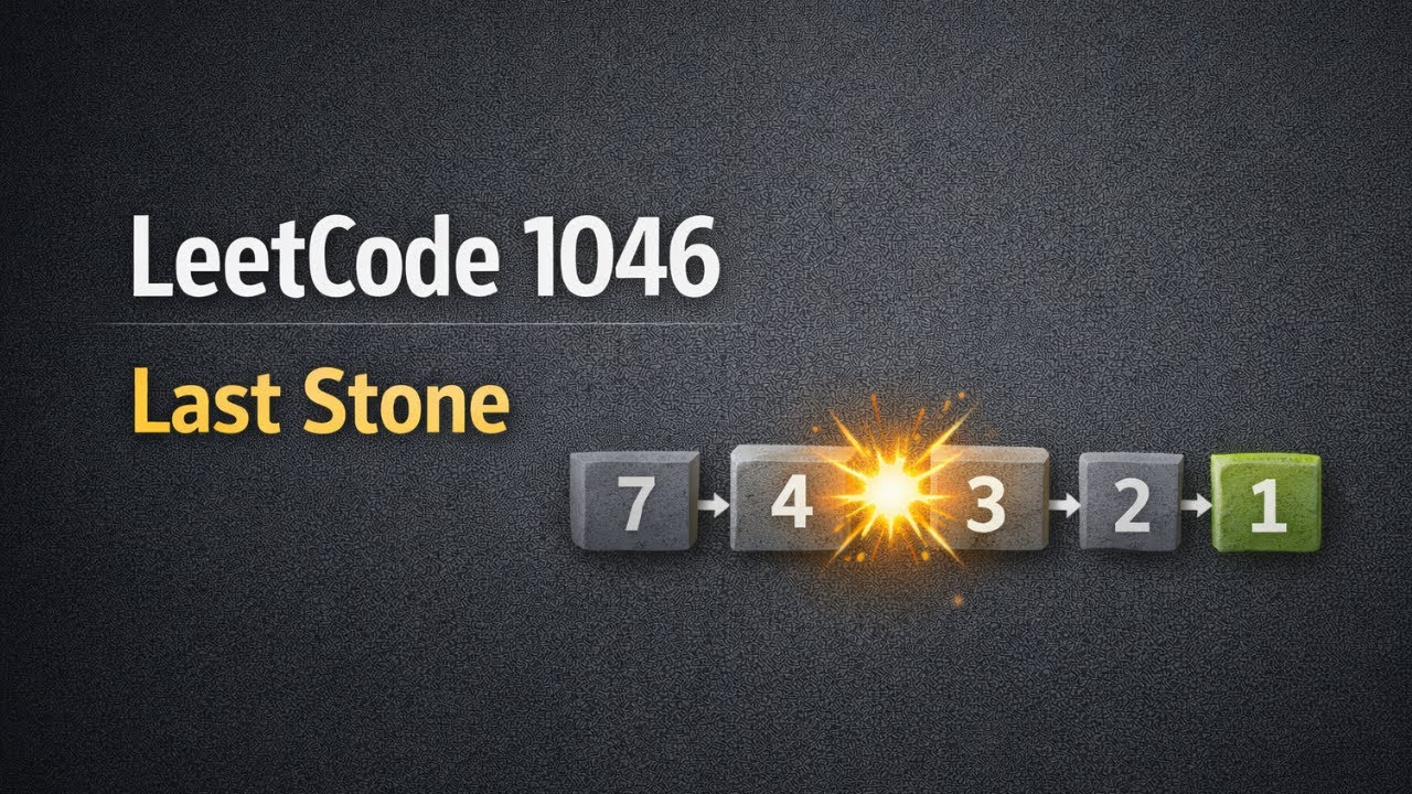 LeetCode 1046 | Last Stone Weight | C++ Explained - YouTube