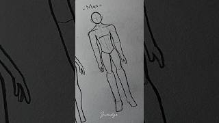 How to draw body pose tutorial #art #drawing #howtodraw #tutorial #shorts