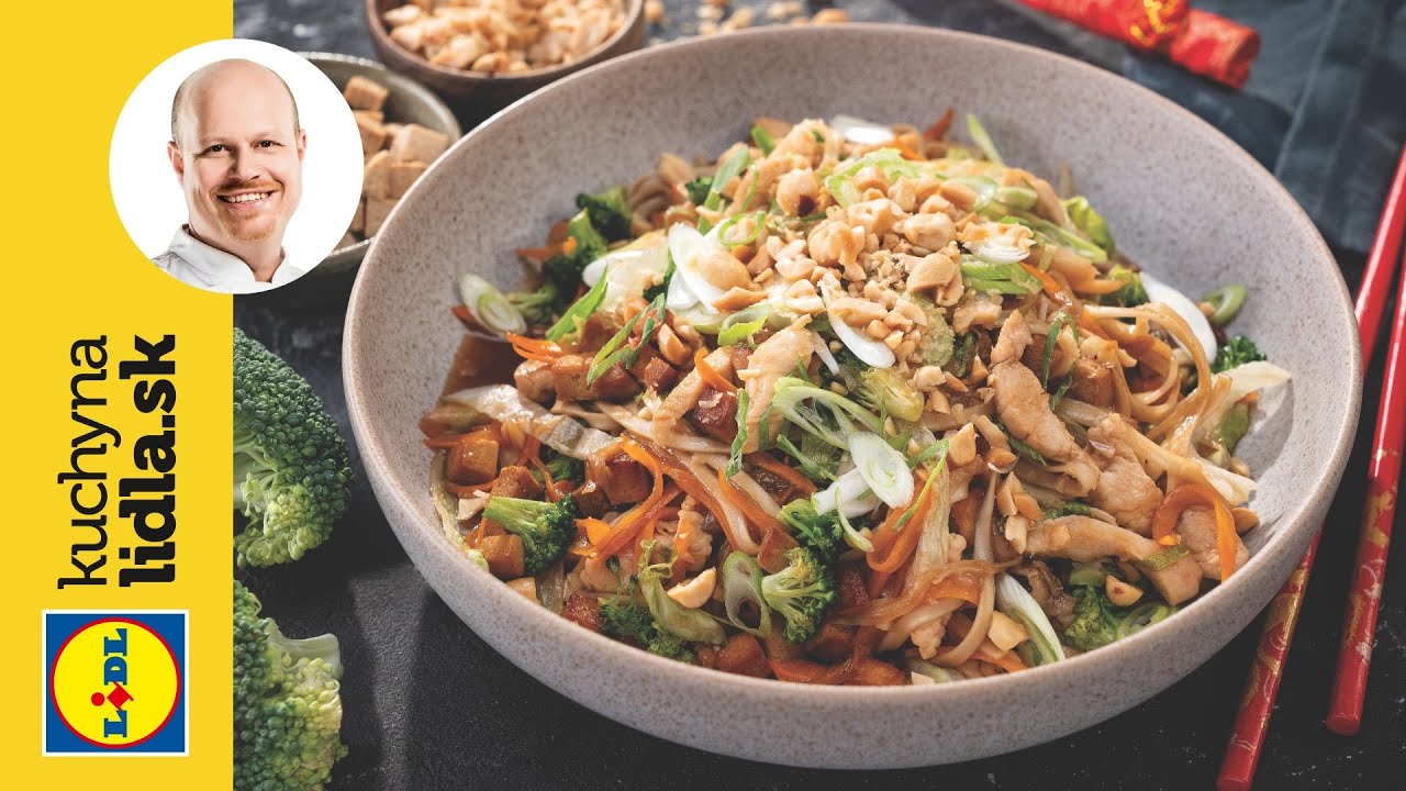 Restované udon rezance so zeleninou a kuracím mäsom 🥦 | Roman Paulus | Kuchyňa Lidla