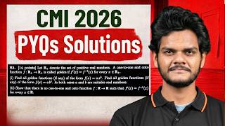 CMI Part B Questions | Must Solve for JEE Advanced &amp; ISI Aspirants | Anirudha Sir