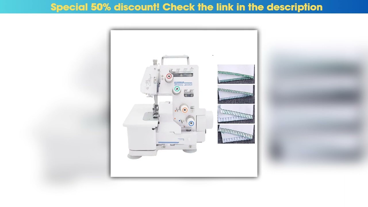 Hands-on Desktop Overlock Sewing Machine Household Four-thread Lockstitch Sewing Machine Small four
