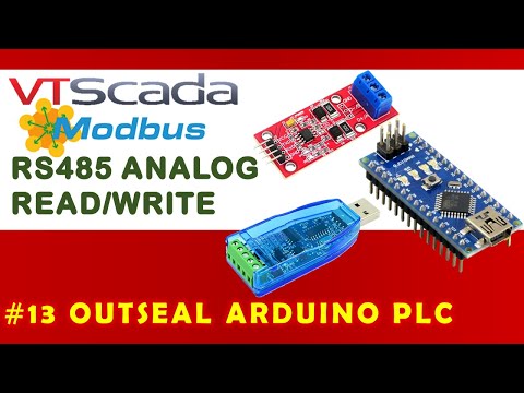 #13 VTScada (Ücretsiz Lisans) Modbus RS485 Analog Okuma Yazma | Dış Mühür Arduino PLC