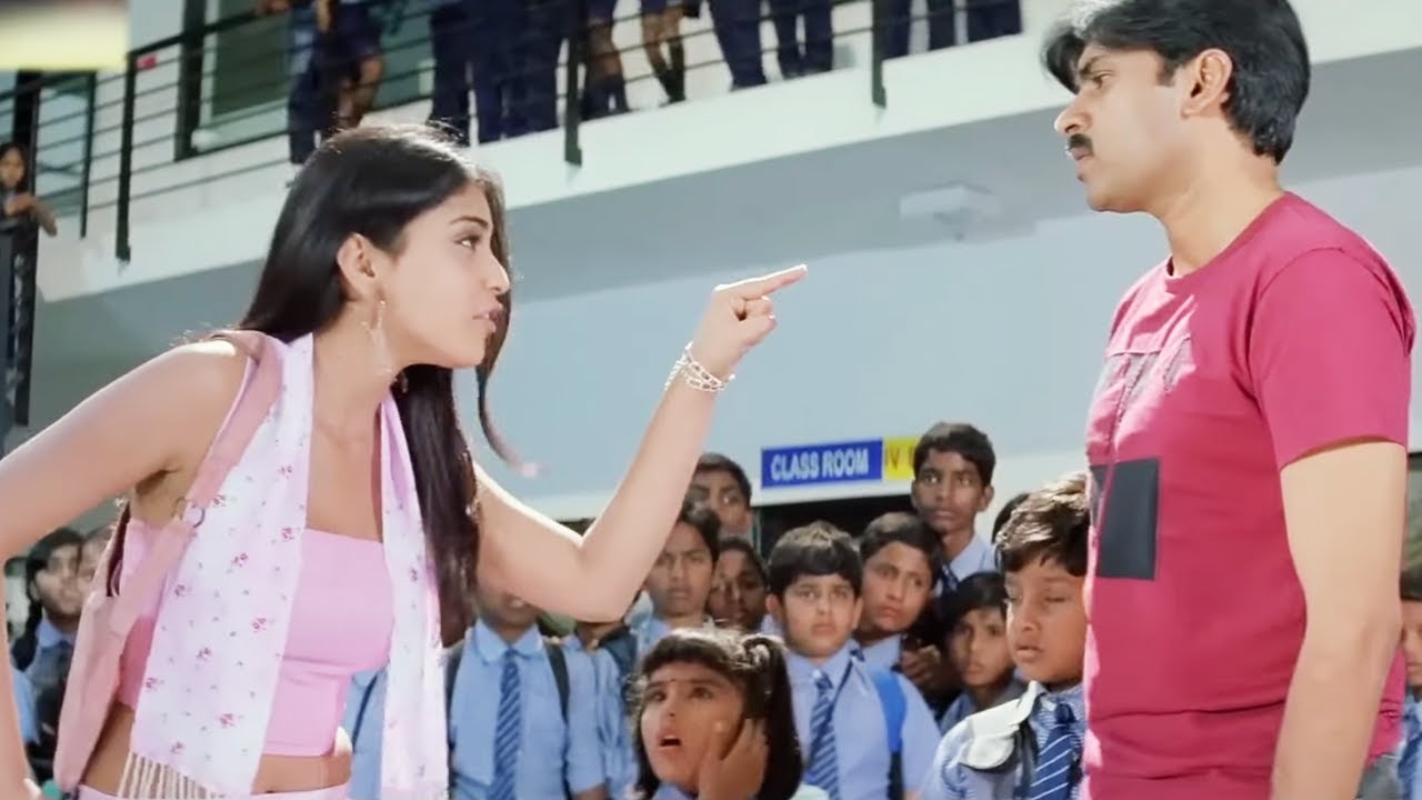 देखिये पवन कल्यान ने बड़े घर की घमंडी बेटी घमड़ कैसे तोडा - ज़बरदस्त एक्शन फिल्म | साउथ कॉमेडी सीन्स