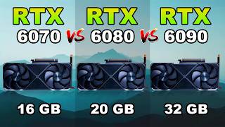 NVIDIA RTX 6070 vs 6080 vs 6090 | Full Comparison Review
