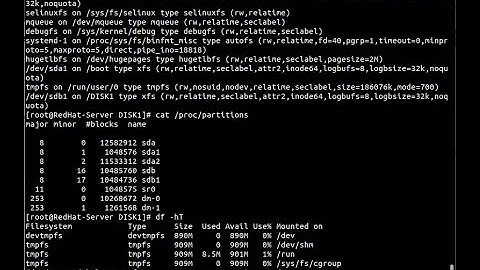 Red Hat 8 Enterprise Server - Formatting a Disk with XFS
