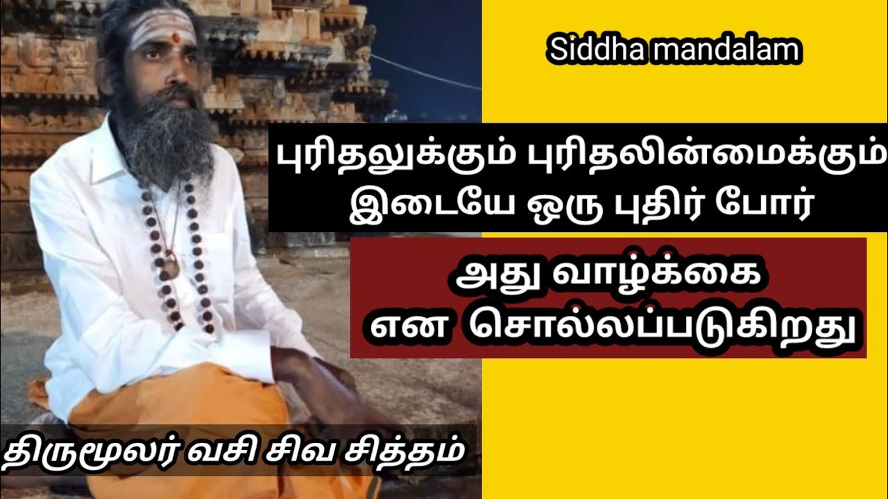 புரிதலுக்கும் புரிதலின்மைக்கும் இடையே ஒரு புதிர் போர் - அது வாழ்க்கை என சொல்லப்படுகிறது