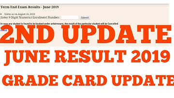 IGNOU 2ND UPDATE JUNE TEE RESULT 2019 RELEASED GRADE CARD UPDATE NEW NOTIFICATION