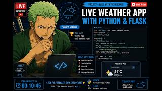 🔴 LIVE: Build a Weather App with Python & Flask 🌦️ | Vibe Coding from Scratch 🚀 | Day 2