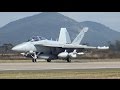 Boeing EA-18G "Growler" Attack Aircraft Full Afterburner takeoff!