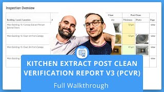 Kitchen Extract Post Clean Verification Report (PCVR) Software | Full Walkthrough screenshot 4