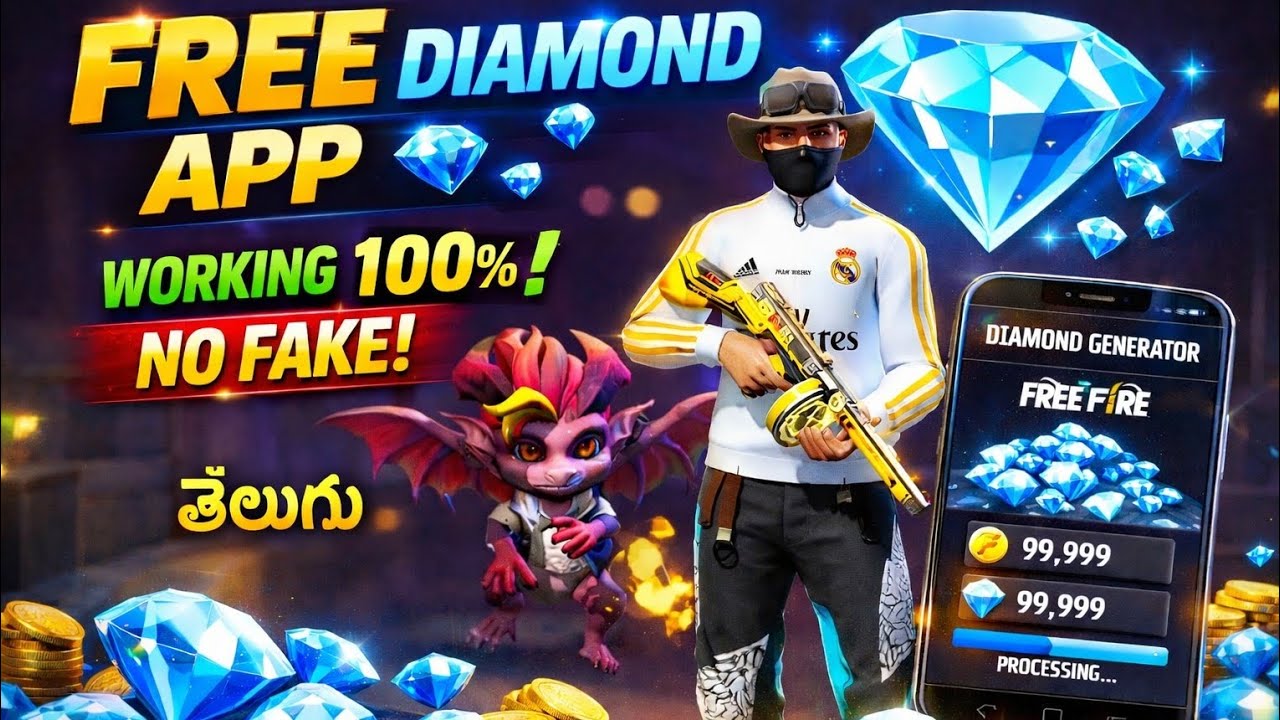 Free Fire Diamond App 2026: No Human Verification & 100% Real"