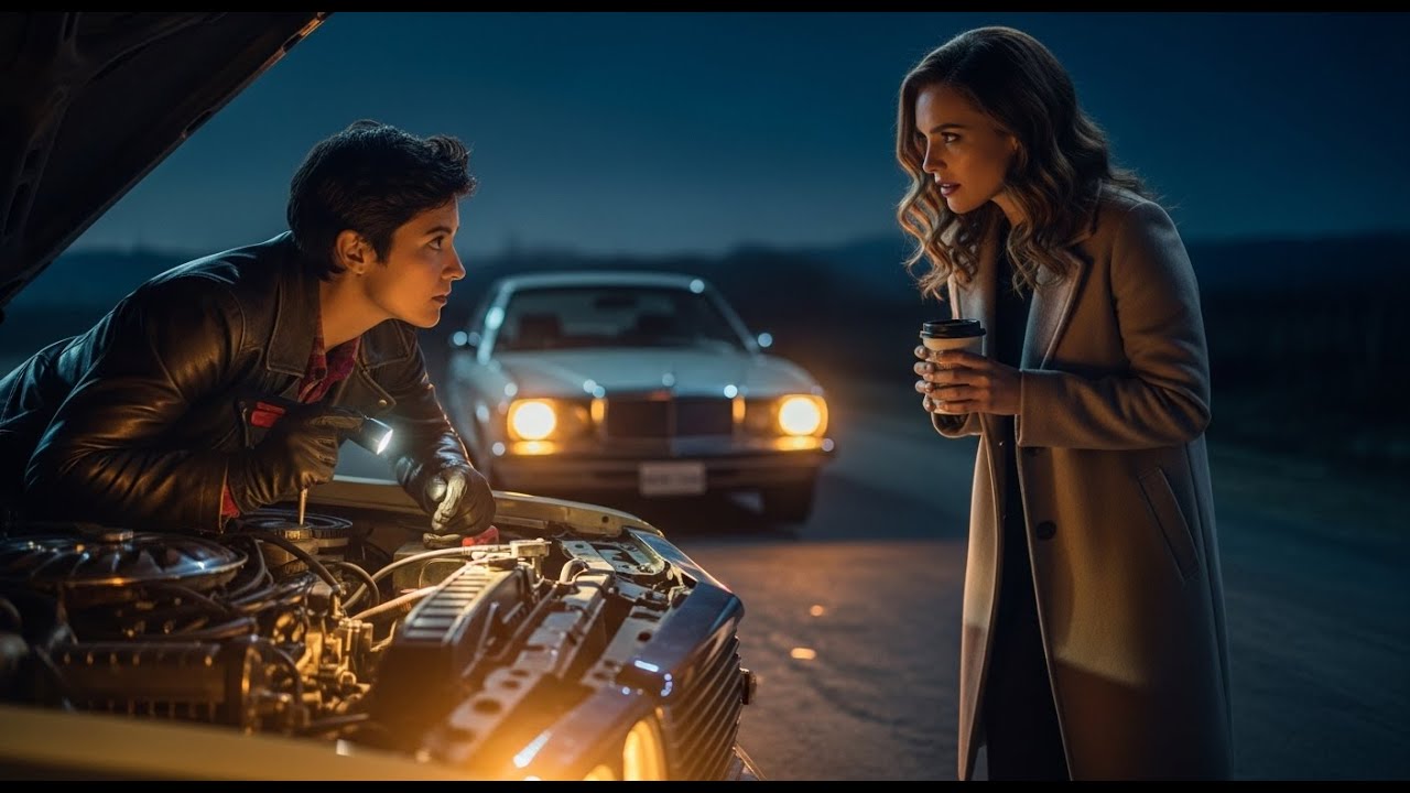 Madre soltera repara el coche de una mujer rumbo a una cita a ciegas, sin saber que ella…