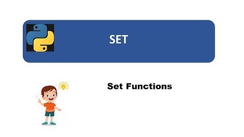 Python for Beginners Part-25 | PYTHON SET FUNCTIONS #1